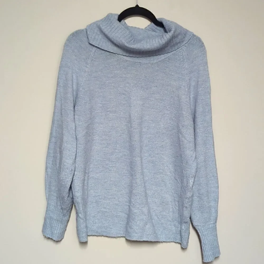 Banana Republic Factory Blue Sweater Turtleneck